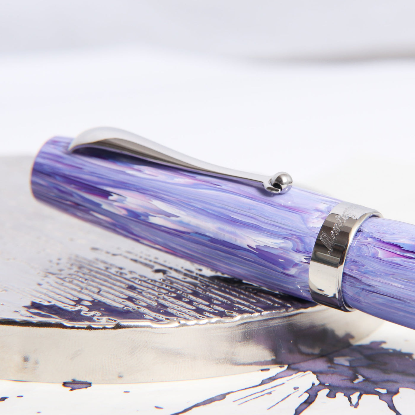 Montegrappa Mia Very Peri Fountain Pen Clip