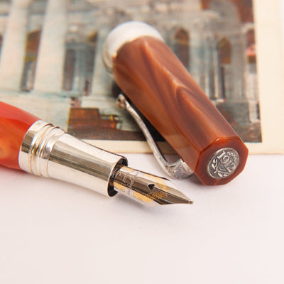 Montegrappa Micra Caramel Fountain Pen Nib Details
