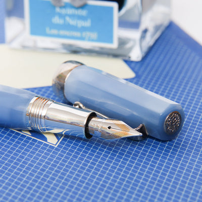Montegrappa Micra Light Blue Fountain Pen - Preowned Nib Details