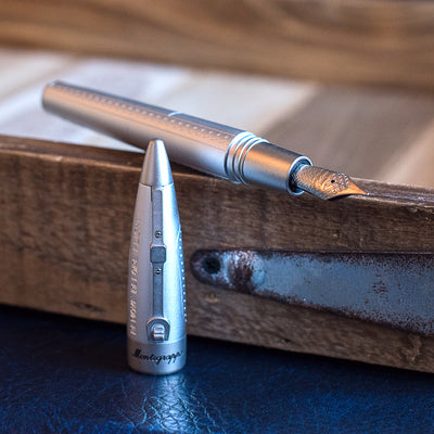 Montegrappa Special Edition 2018 Aviator Aluminum Steel Fountain Pen-Montegrappa-Truphae