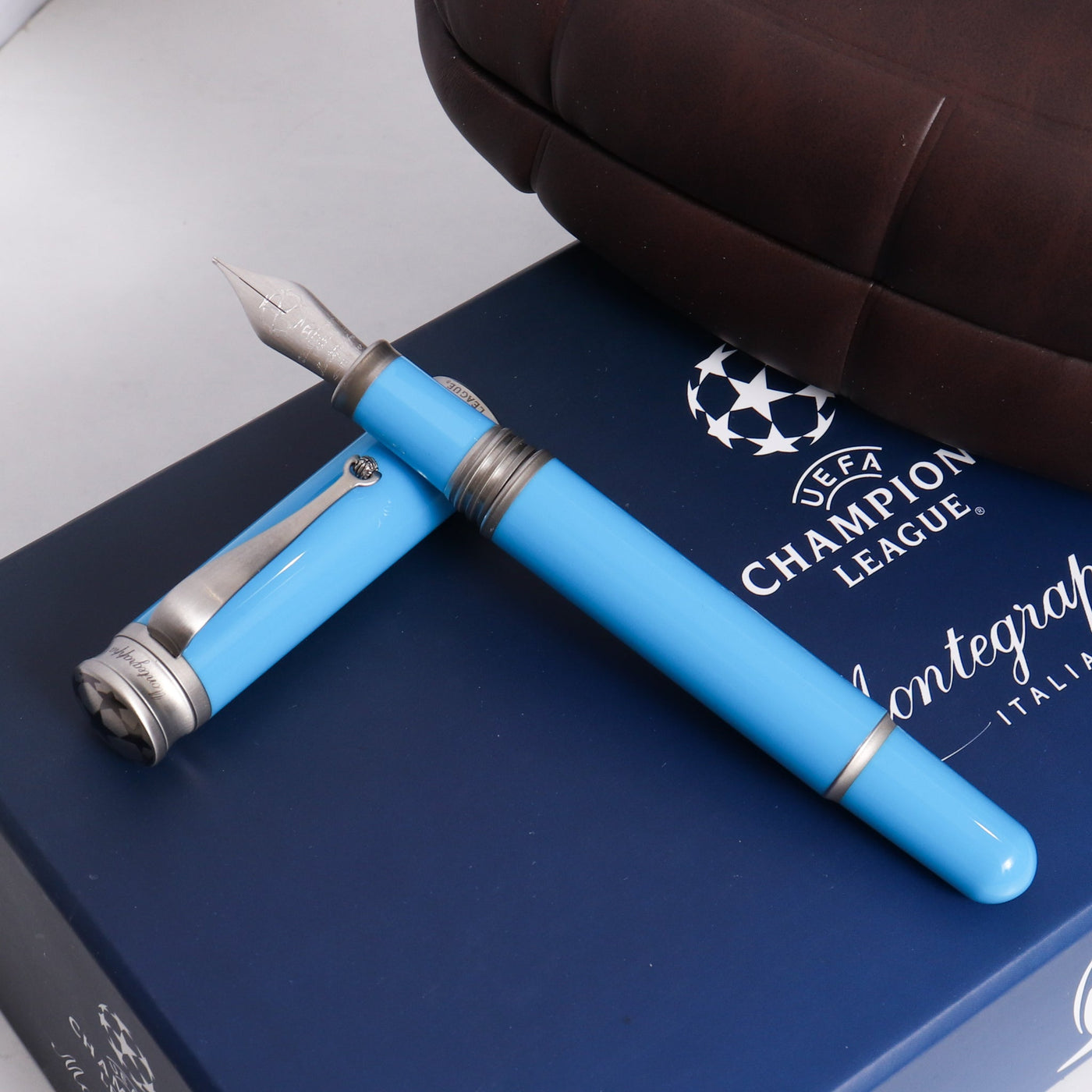 Montegrappa UEFA Champions League Light Blue Fountain Pen