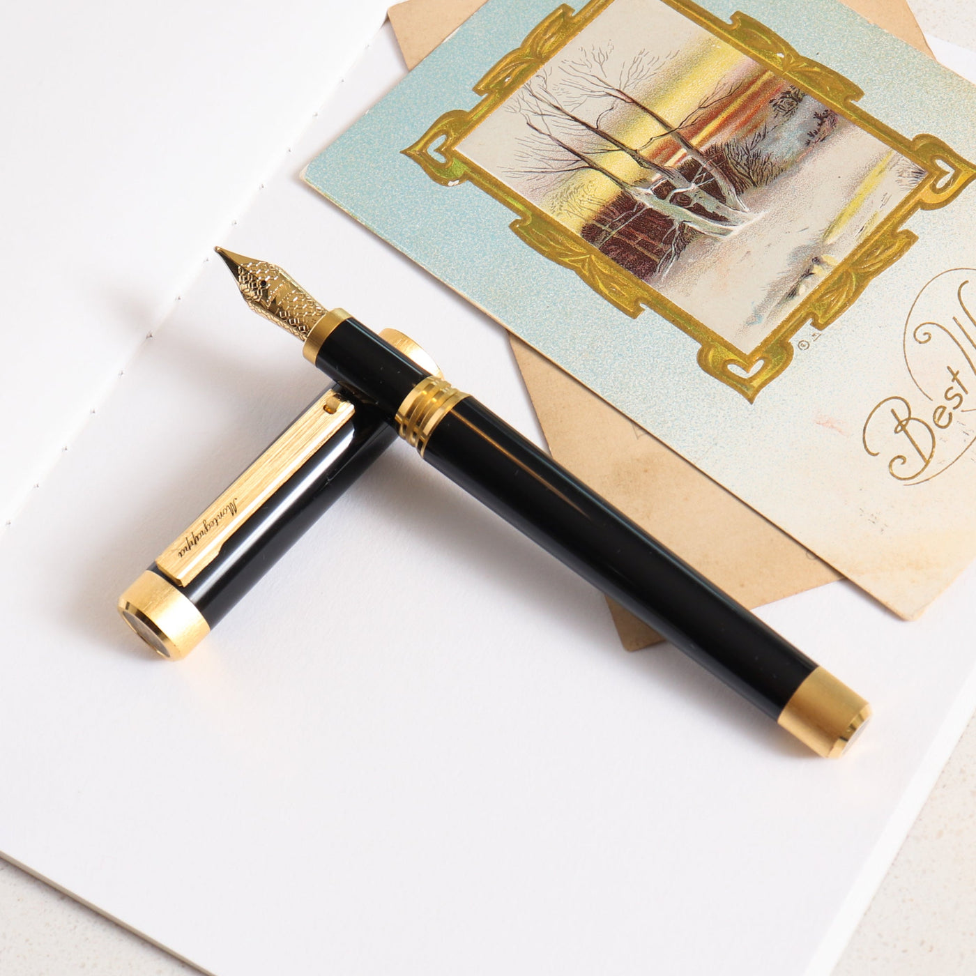 Montegrappa Zero Black & Gold Fountain Pen