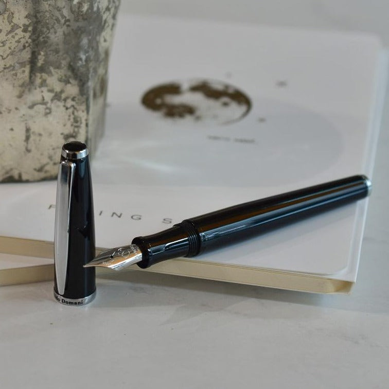 Monteverde Aldo Domani 万年筆 黒 Monteverde Aldo Domani Fountain Pen - Black – Truphae