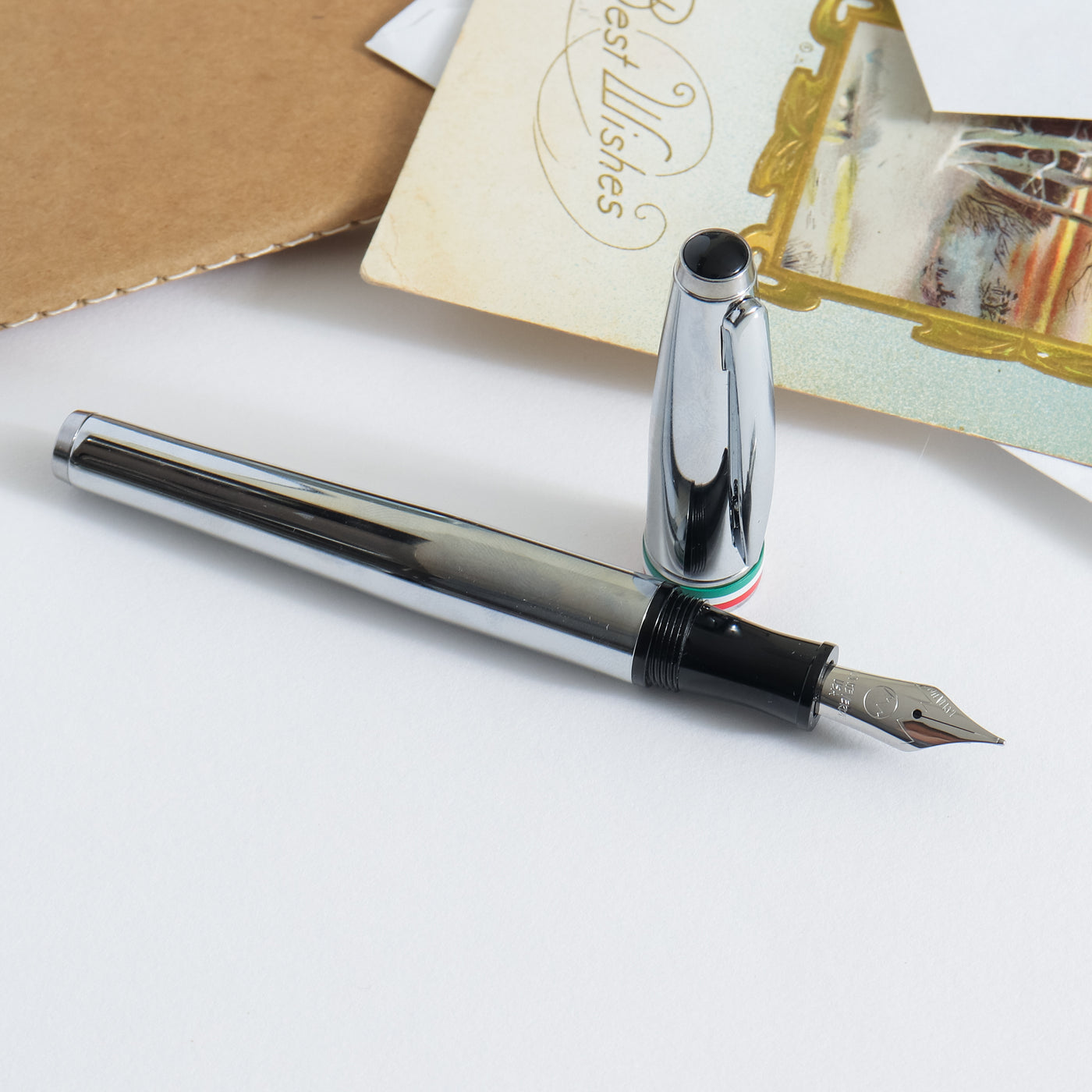 Monteverde Aldo Domani Italia Mirror Chrome Fountain Pen