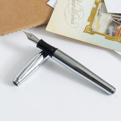 Monteverde Aldo Domani Italia Mirror Chrome Fountain Pen