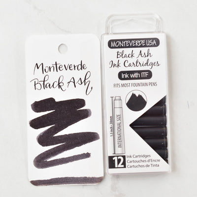 Monteverde Black Ash Ink Cartridges