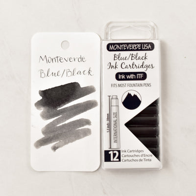 Monteverde Blue Black Ink Cartridges