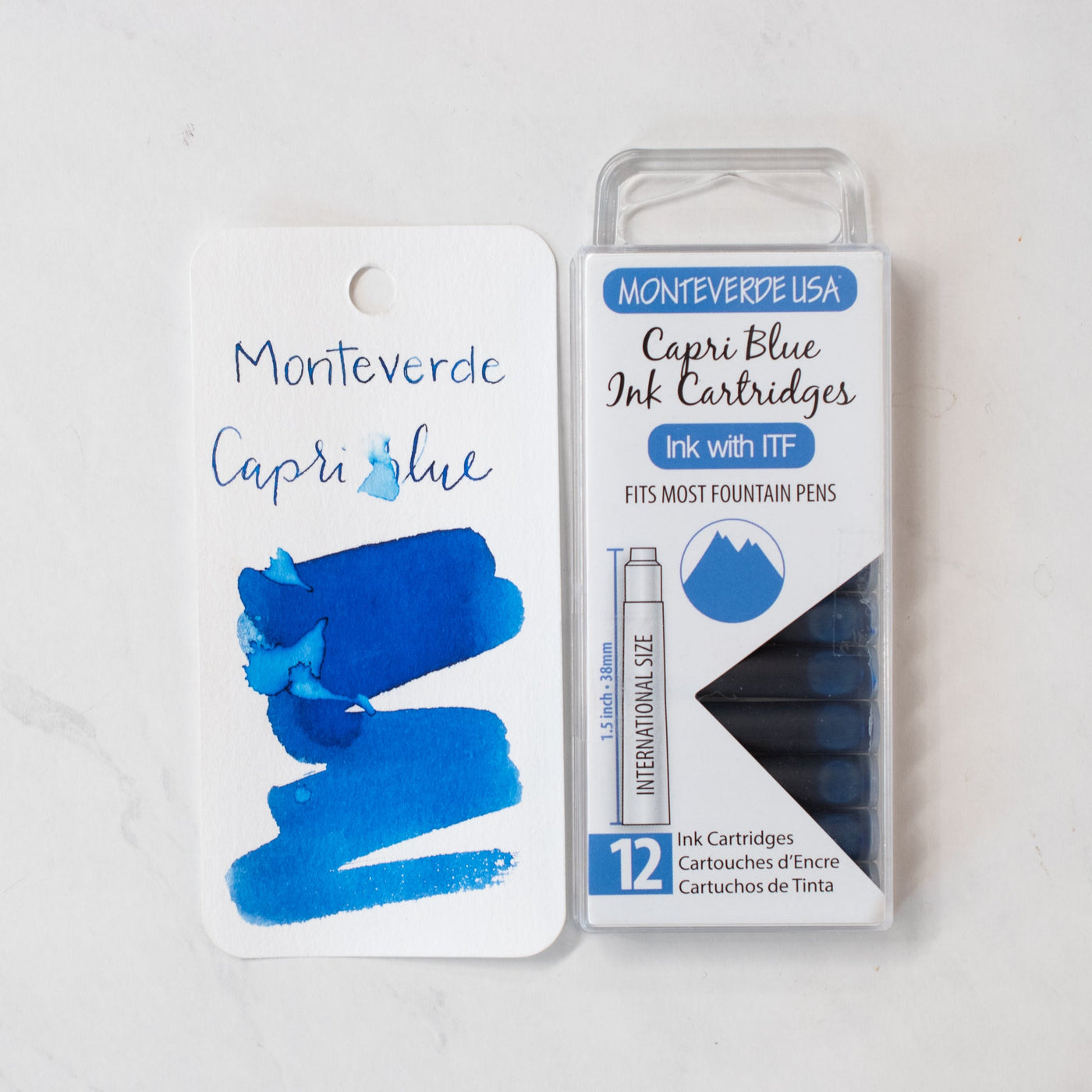 Monteverde Capri Blue Ink Cartridges