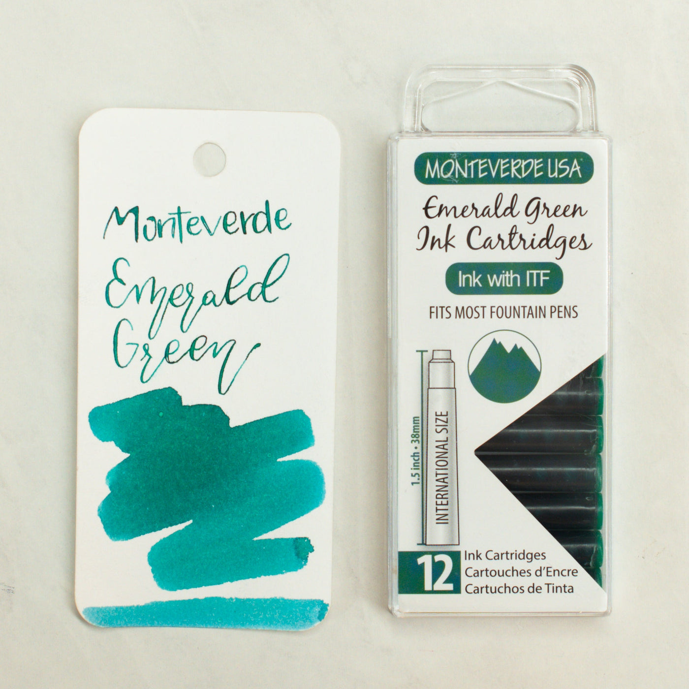 Monteverde Emerald Green Standard International Cartridge Pack