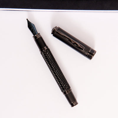 Monteverde-Innova-Formula-M-Black-Fountain-Pen-With-Black-Mesh-PVD