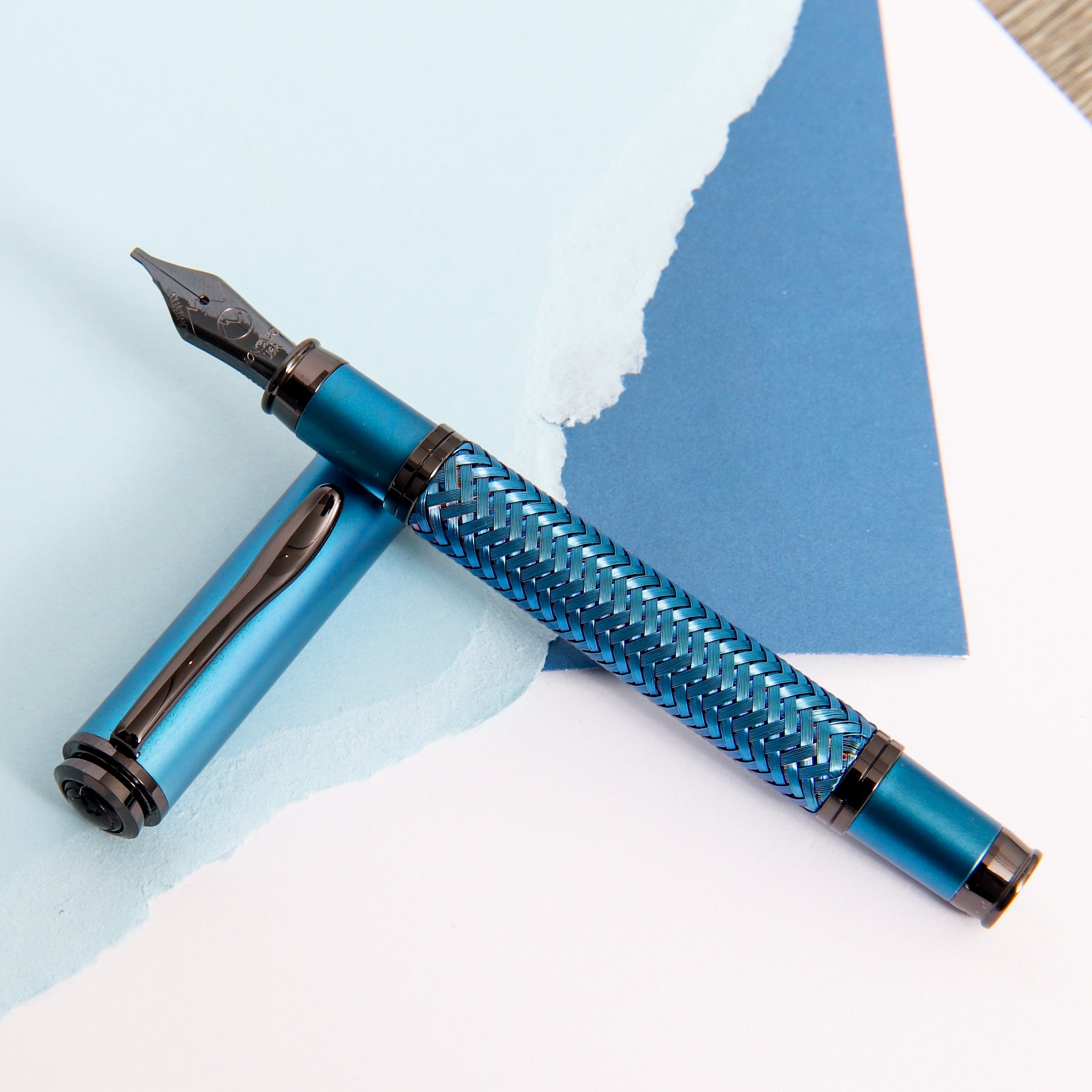 MONTEVERDE USA Innova Formula Füllfederhalter – Mit Feiner Edelstahlfeder, Blau, Innovatives Tintensystem