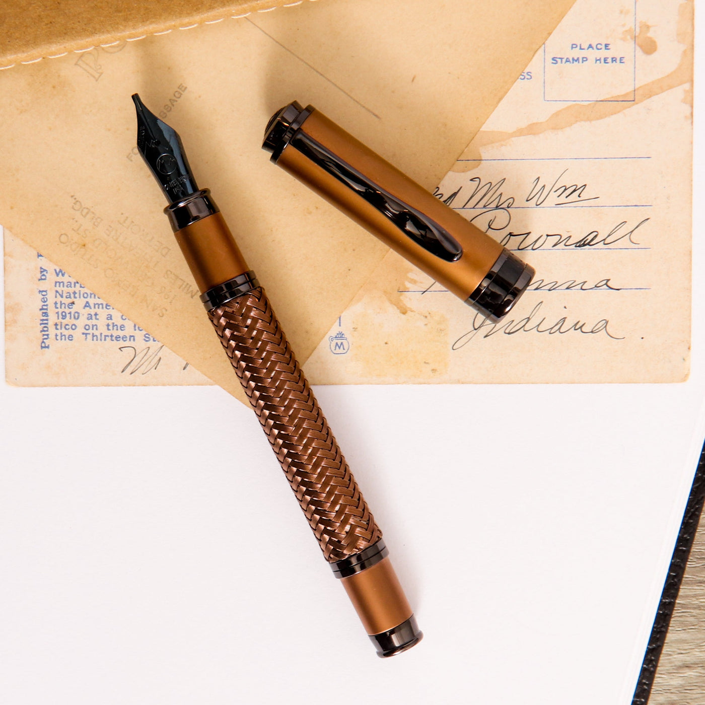 Monteverde-Innova-Formula-M-Bronze-Fountain-Pen-With-Black-Trim