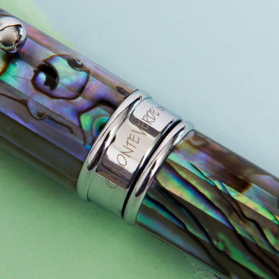 Monteverde-Invincia-Deluxe-Abalone-&-Chrome-Ballpoint-Pen-Center-Ring