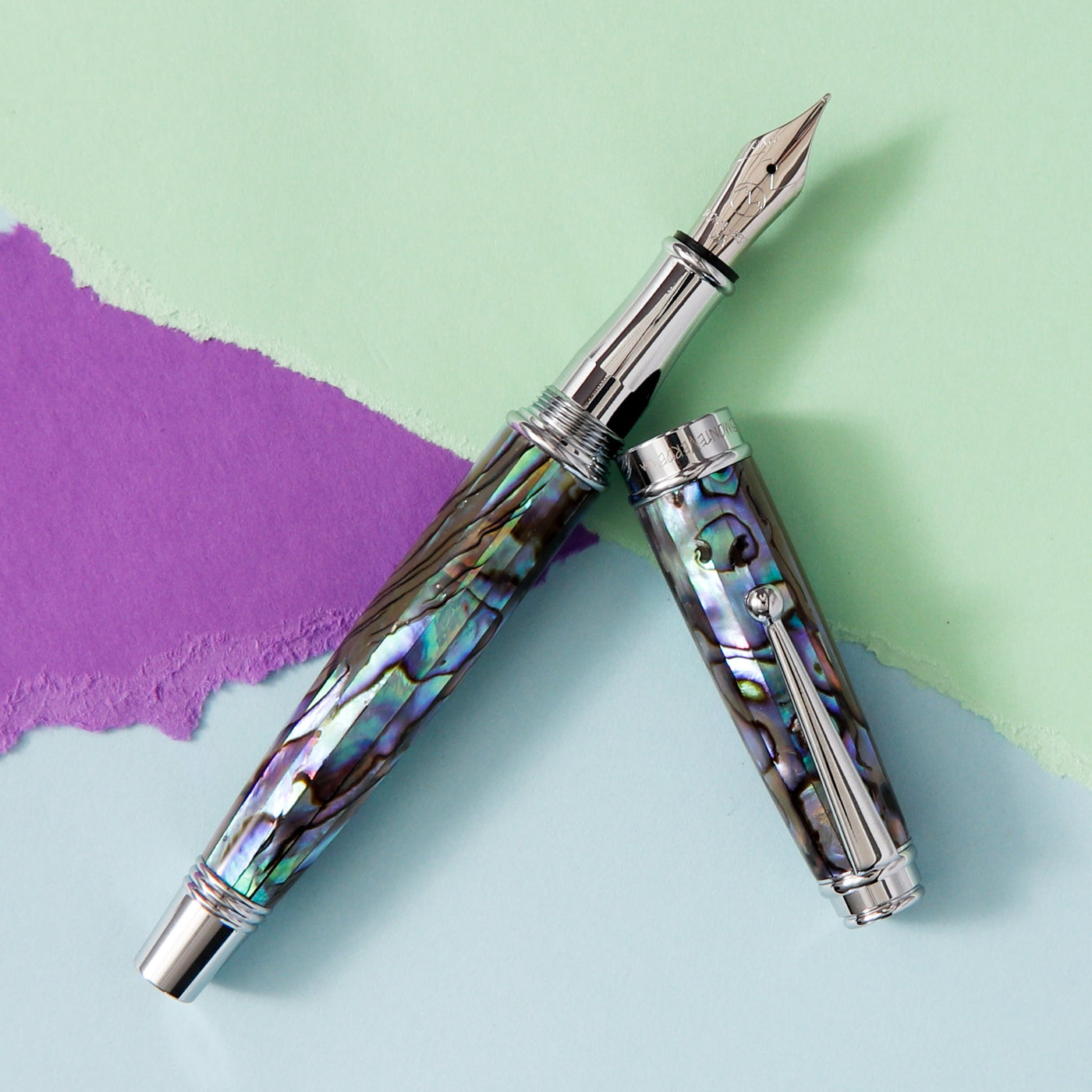 Monteverde-Invincia-Deluxe-Abalone-&-Chrome-Fountain-Pen-Limited-Edition