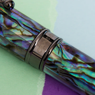 Monteverde-Invincia-Deluxe-Abalone-&-Gunmetal-Ballpoint-Pen-Center-Ring