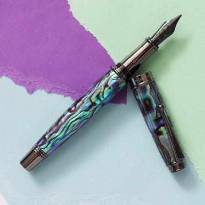 Monteverde-Invincia-Deluxe-Abalone-&-Gunmetal-Fountain-Pen-Limited-Edition