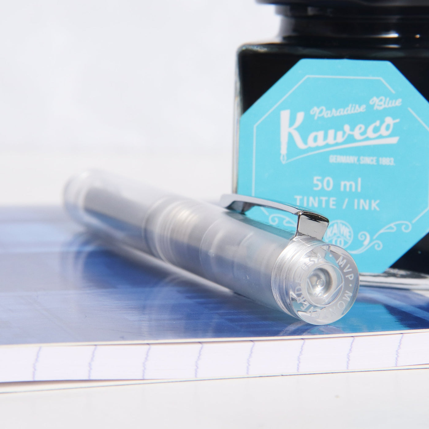 Monteverde MVP Diamond Clear Fountain Pen Logo