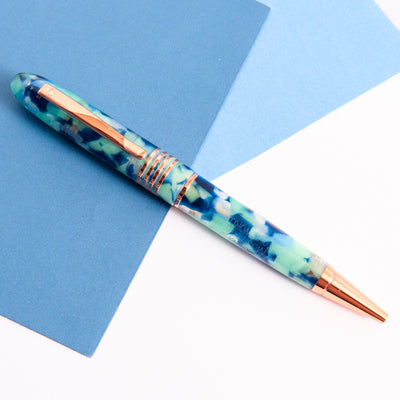 Monteverde Mountains of the World Blue Ballpoint Pen Resin Barrel