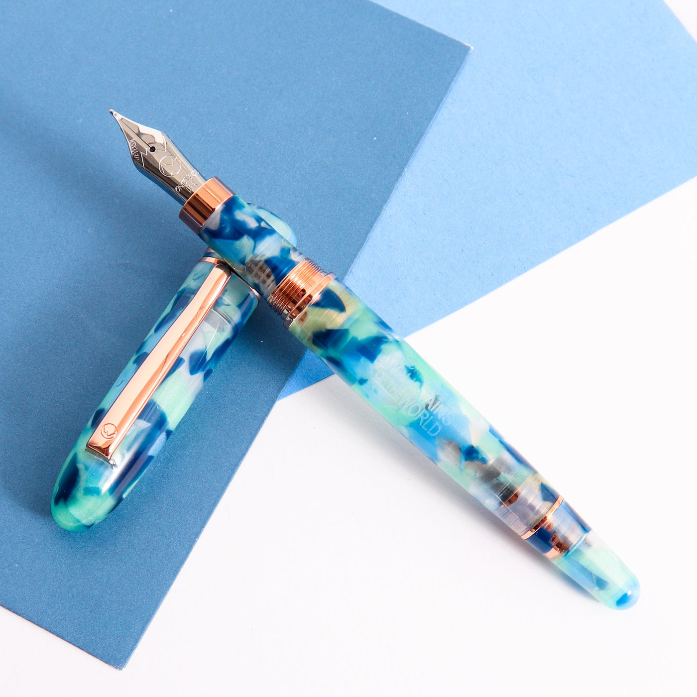 Monteverde Mountains of the World Blue Fountain Pen