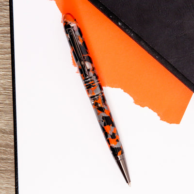 Monteverde Mountains of the World Orange Ballpoint Pen Orange Grey And Black Resin