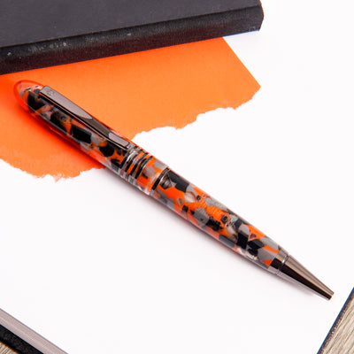 Monteverde Mountains of the World Orange Ballpoint Pen Orange With Gunmetal Trim