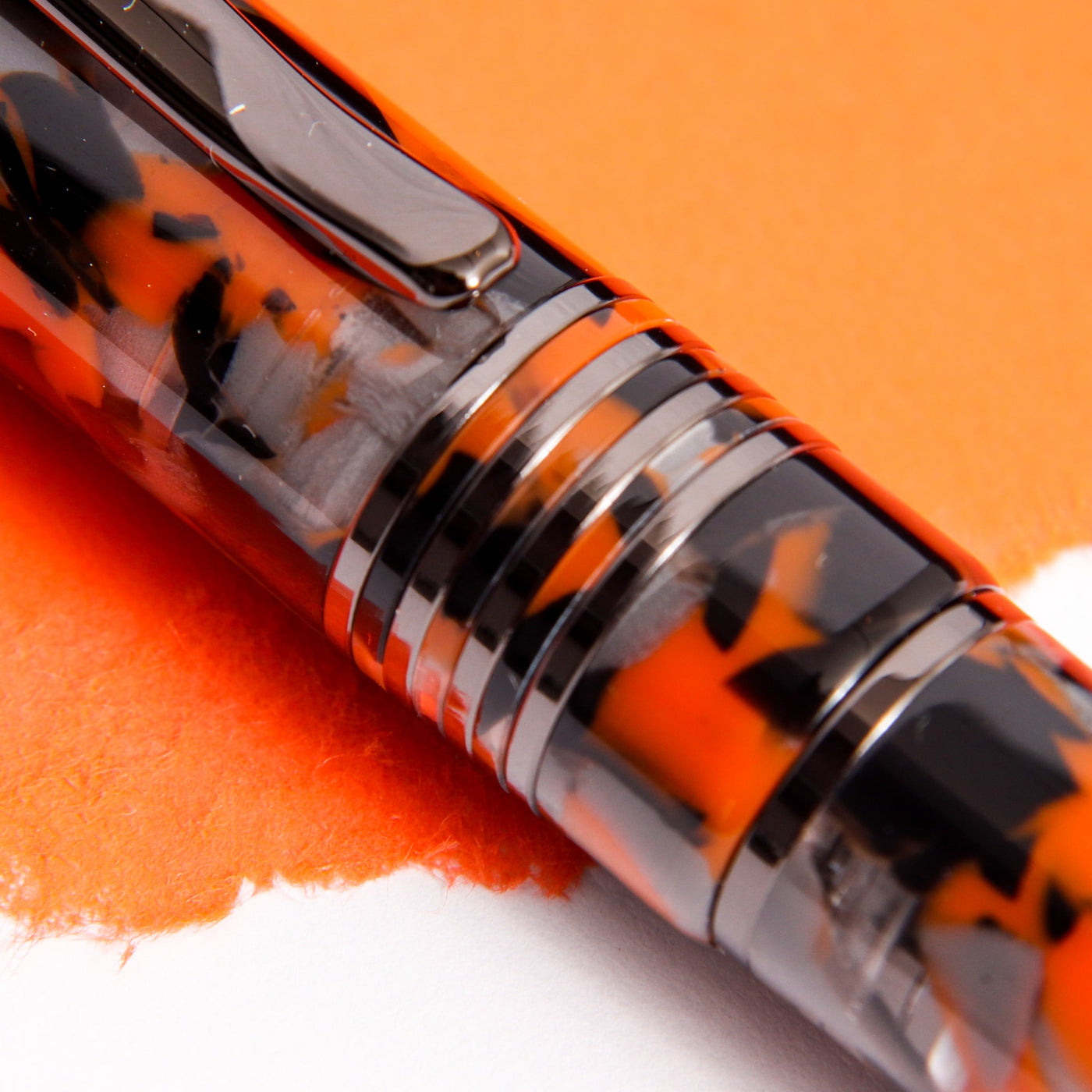 Monteverde Mountains of the World Orange Fountain Pen Clip