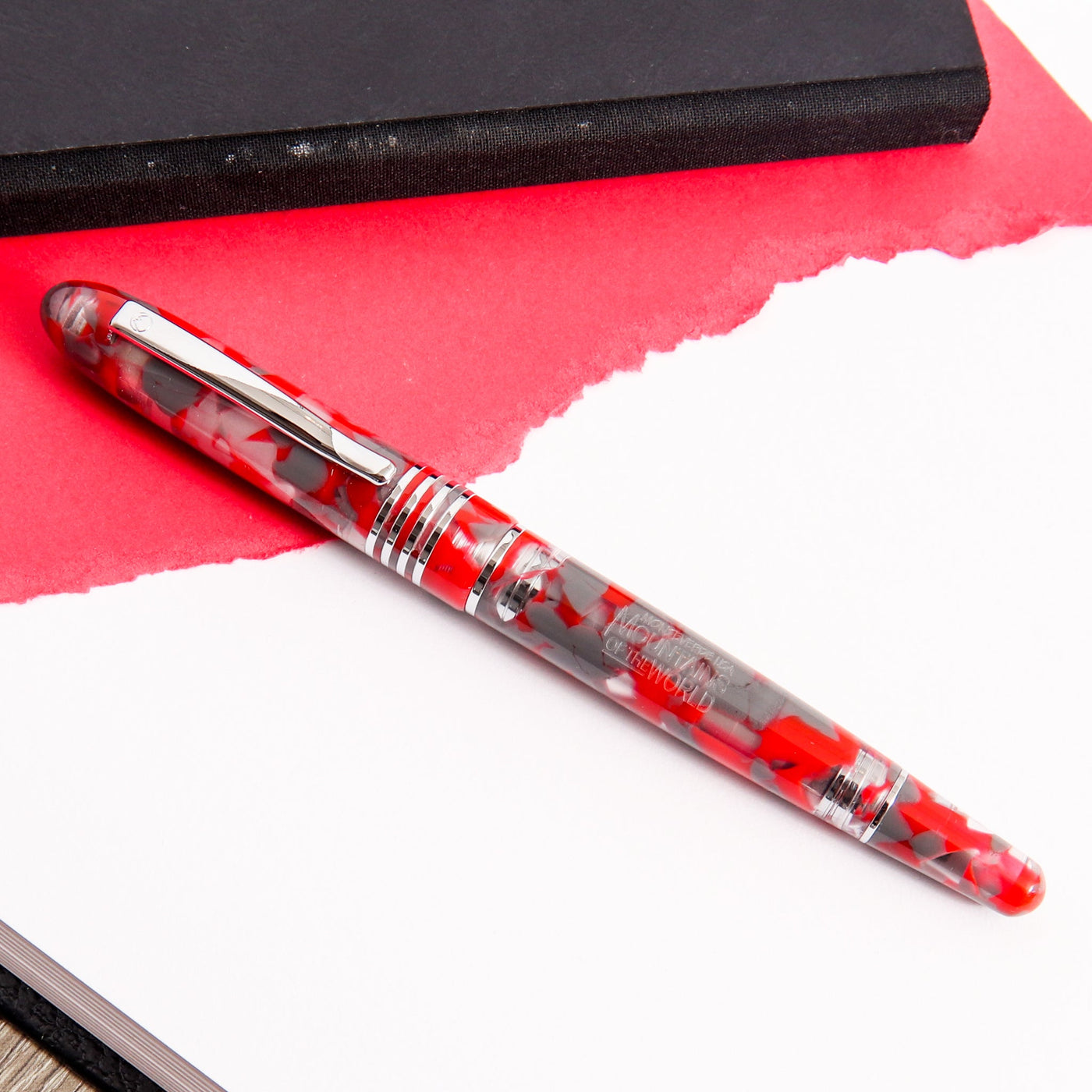 Monteverde Mountains of the World Ruby Red Fountain Pen Capped