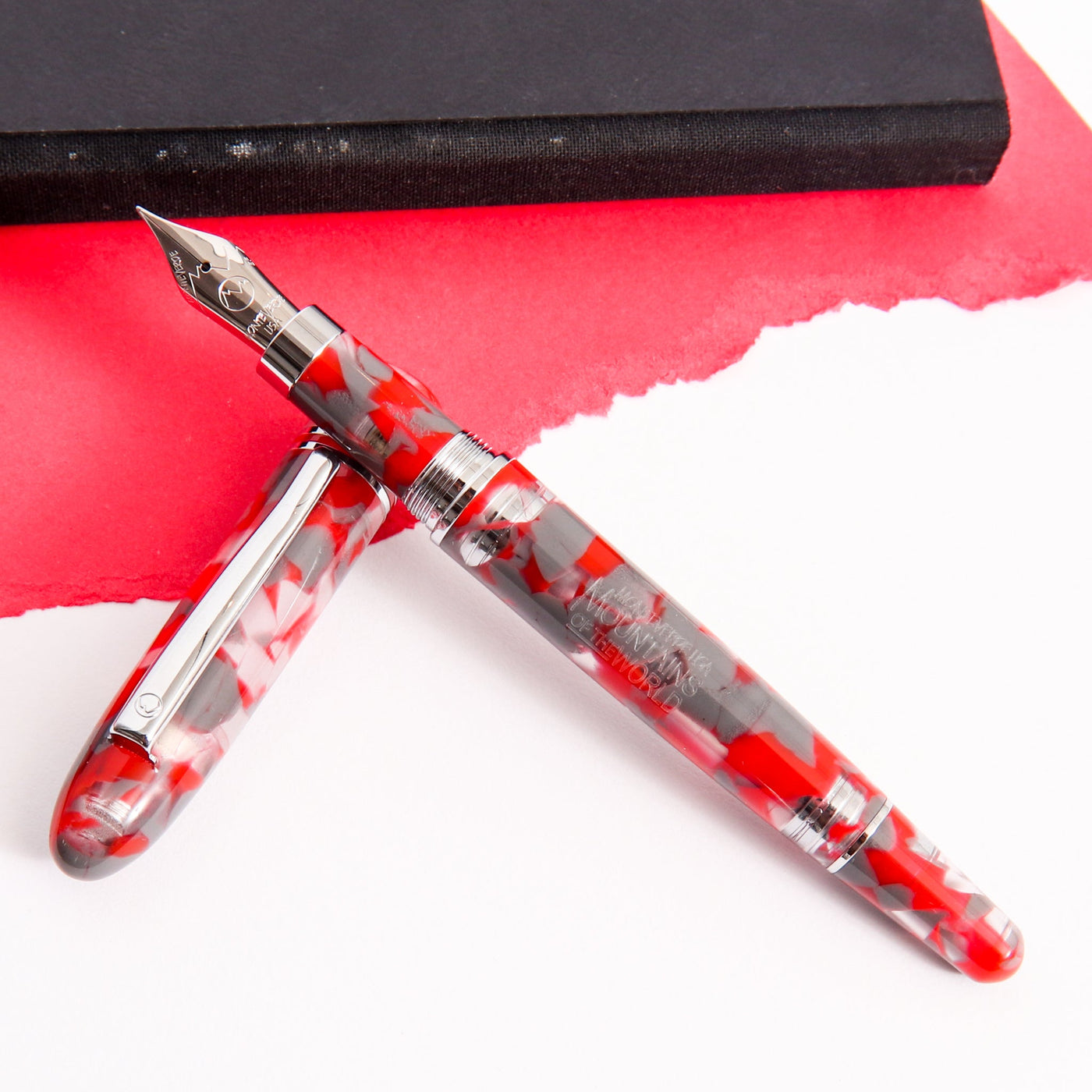 Monteverde Mountains of the World Fountain Pen - Ruby Red – Truphae