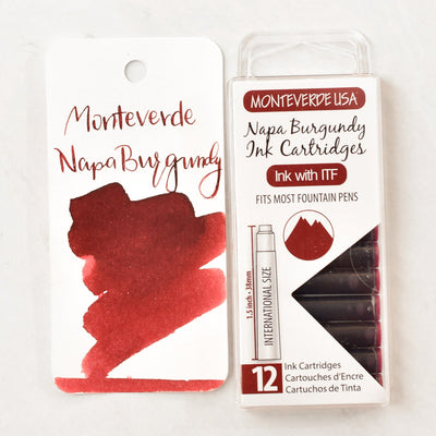 Monteverde Napa Burgundy Ink Cartridges