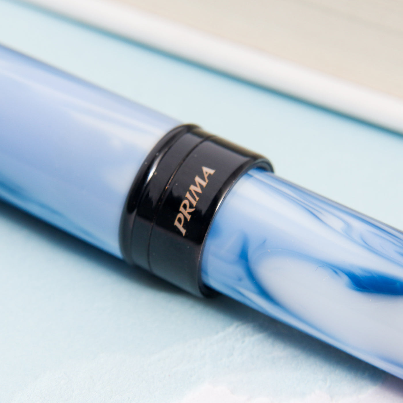 Monteverde Prima Blue Swirl Fountain Pen Twist Cap