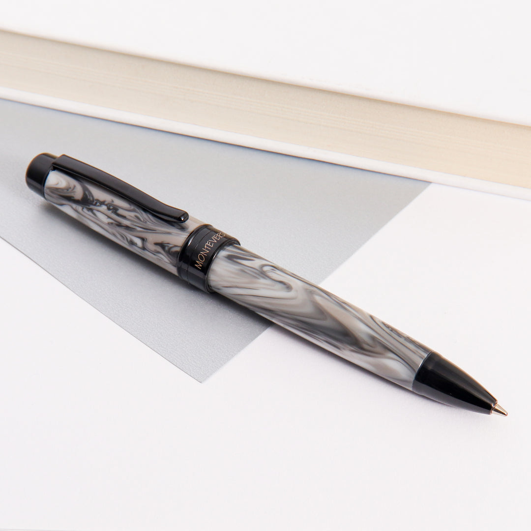 Monteverde Prima Grey Swirl Ballpoint Pen | Truphae