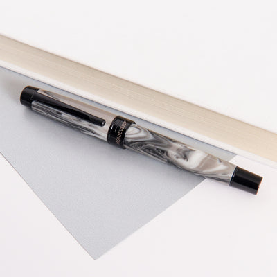 Monteverde Prima Grey Swirl Fountain Pen Hand Made Resin