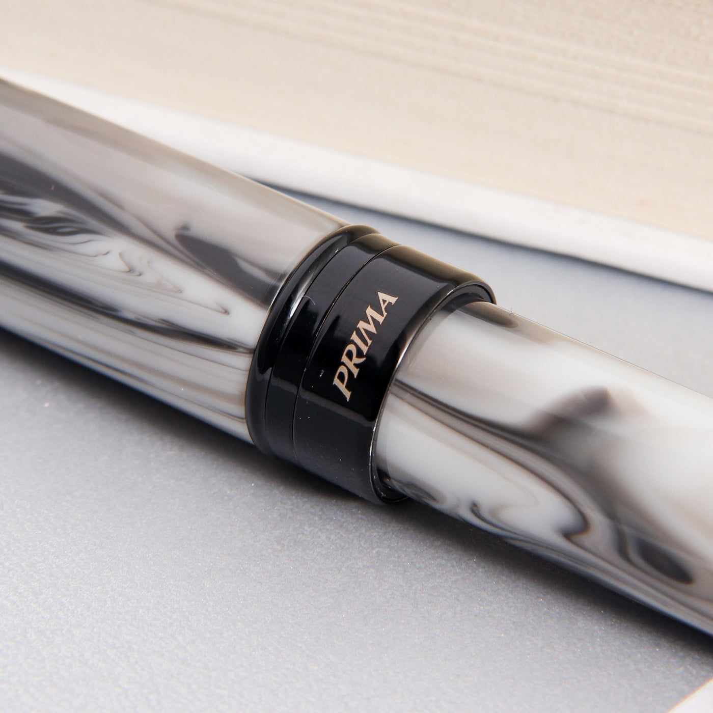 Monteverde Prima Grey Swirl Fountain Pen Twist Cap