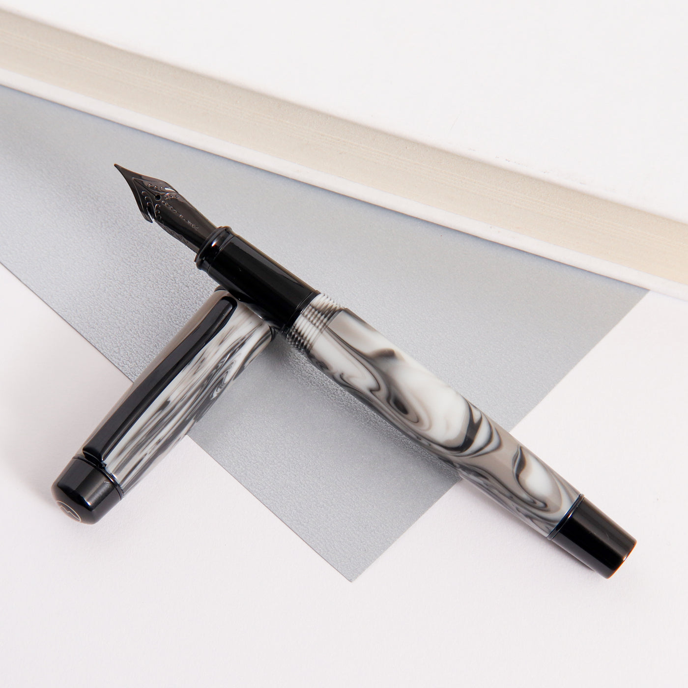 Monteverde Prima Grey Swirl Fountain Pen