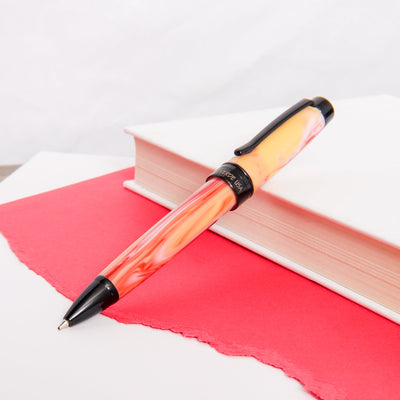 Monteverde Prima Red Swirl Ballpoint Pen Acrylic Resin