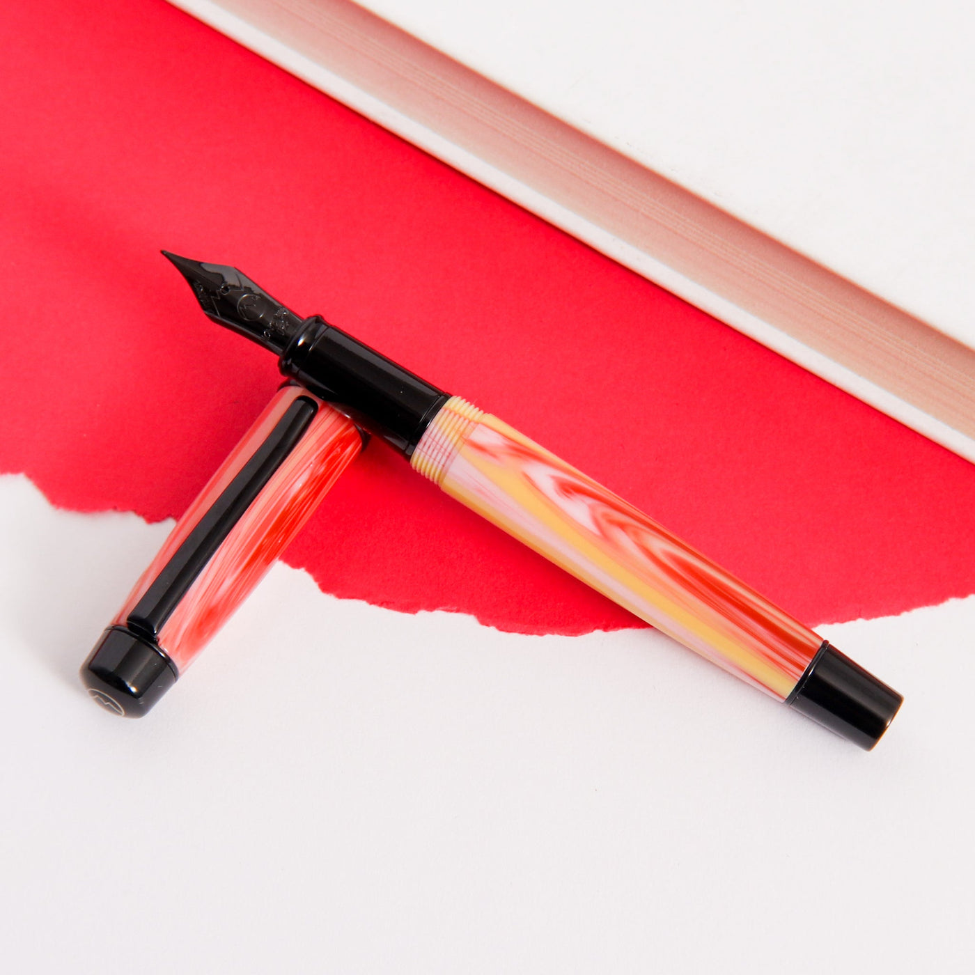 Monteverde Prima Red Swirl Fountain Pen