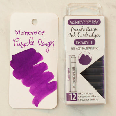 Monteverde Purple Fountain Pen Cartridges