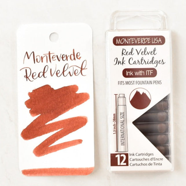 Monteverde Red Velvet Ink Cartridges