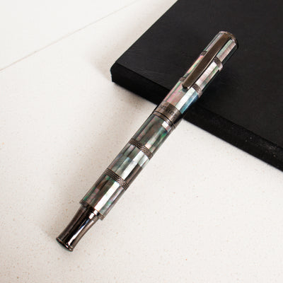 Monteverde Regatta Black Mother of Pearl Gunmetal Fountain Pen