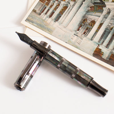 Monteverde Regatta Black Mother of Pearl Gunmetal Fountain Pen