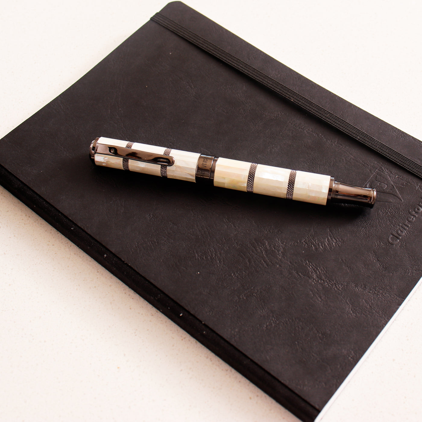 Monteverde Regatta Mother of Pearl Gunmetal Fountain Pen