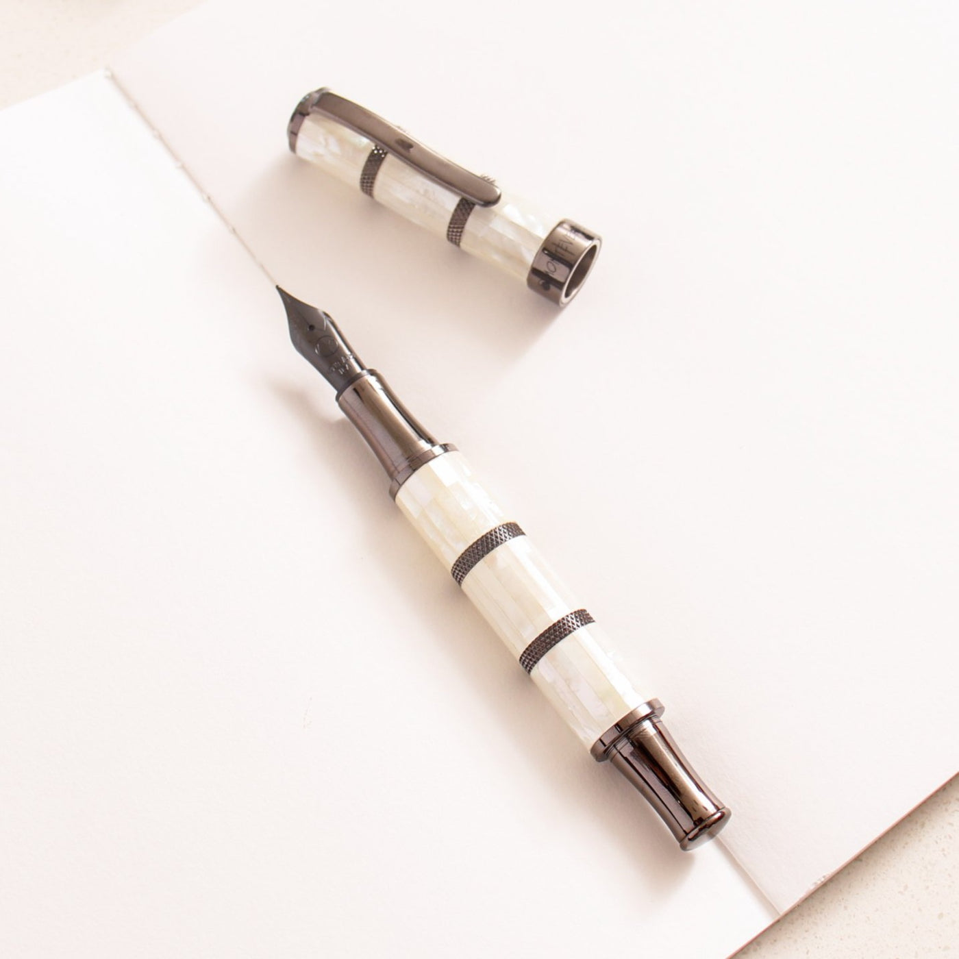 Monteverde Regatta Mother of Pearl Gunmetal Fountain Pen