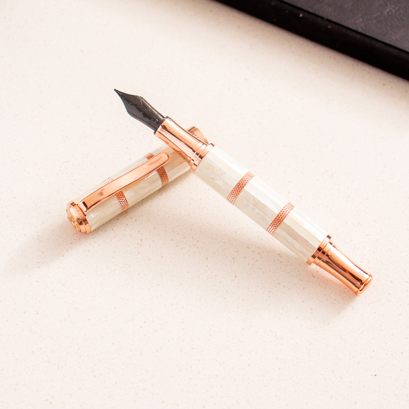 Monteverde Regatta Mother of Pearl Rose Gold Fountain Pen