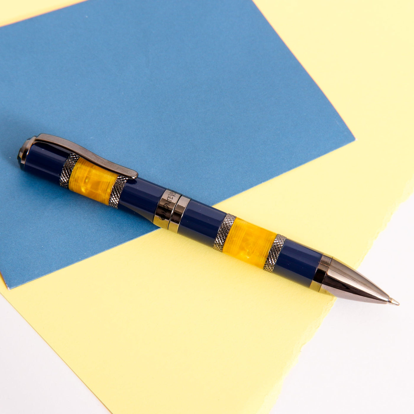 Monteverde-Regatta-Sport-Blue-Yellow-Ballpoint-Pen