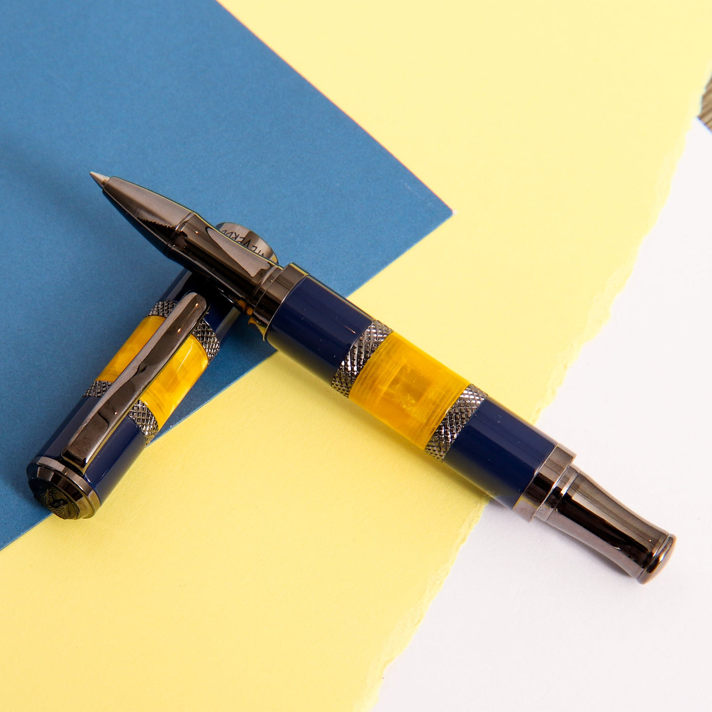 Monteverde-Regatta-Sport-Blue-Yellow-Rollerball-Pen