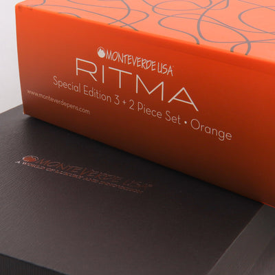 Monteverde Ritma Anodized Orange 3 + 2 Piece Set Packaging