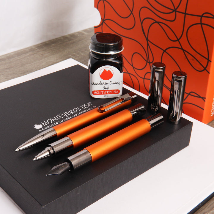 Monteverde Ritma Anodized Orange 3 + 2 Piece Set