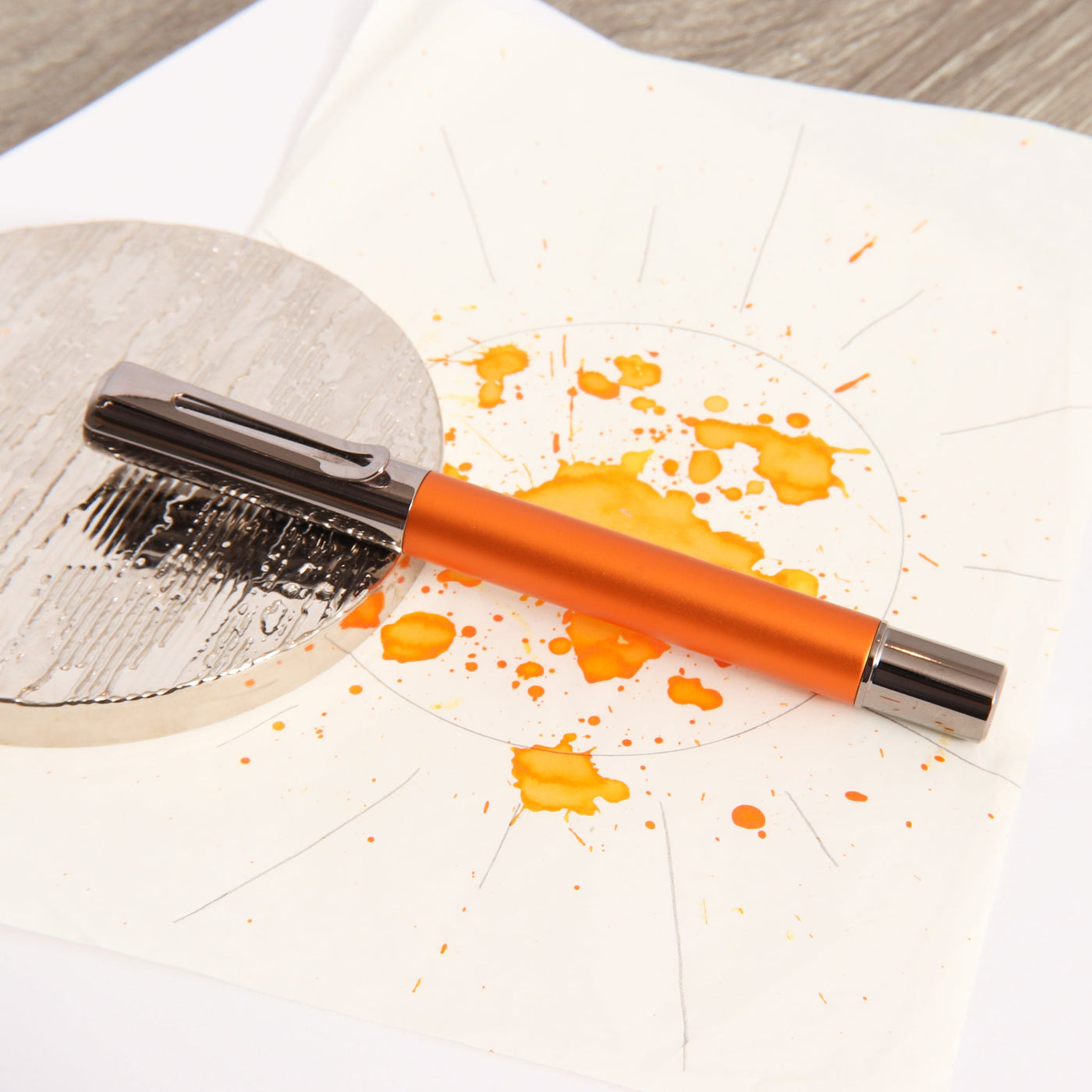Monteverde Ritma Anodized Orange Rollerball Pen Capped