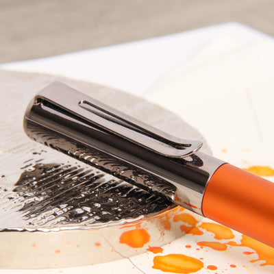 Monteverde Ritma Anodized Orange Rollerball Pen Clip