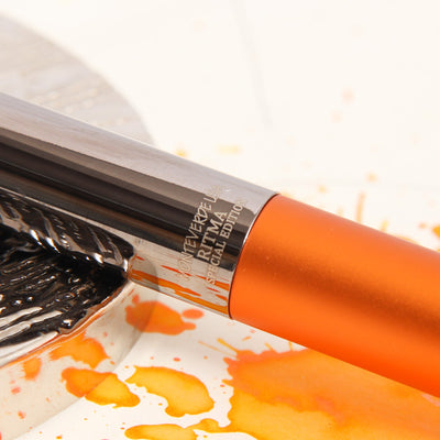 Monteverde Ritma Anodized Orange Rollerball Pen Logo